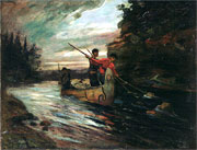 Thumbnail of painting Indians Descending the Pic River 
