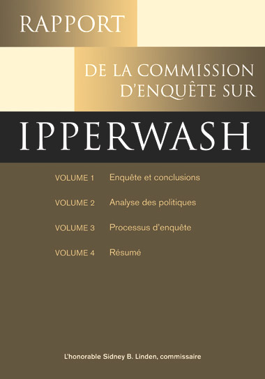 RAPPORT DE LA COMMISSION D'ENQUTE SUR IPPERWASH