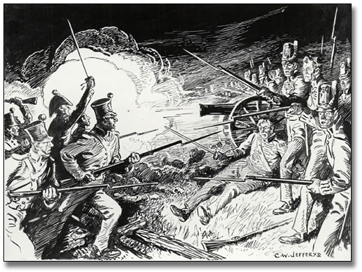 Drawing: The Battle of Lundy's Lane, [ca. 1921]