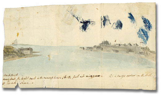 Watercolour: Navy Hall, [ca. 1793]
