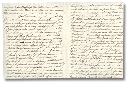Letter from William Merritt (12 Mile Creek) to Catherine Prendergast, February 9, 1814 (pages 2 and 3)