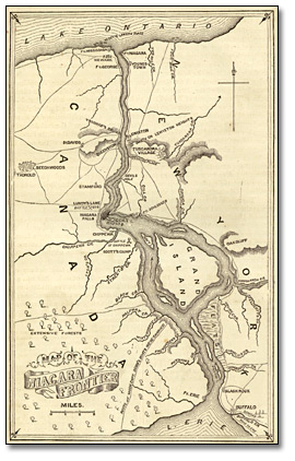 Illustration : Map of the Niagara Frontier, 1869