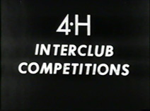 Film parlant noir et blanc; 16mm : 4-H Interclub Competitions, [1955?]