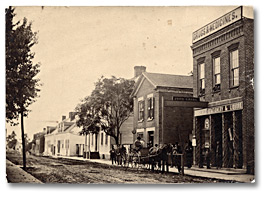Photographie : Rue Main, Amherstburg, 1865