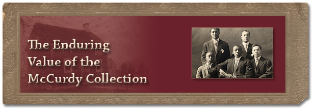 Black History, Alvin McCurdy Collection: The Enduring Value of the McCurdy Collection - Page Banner
