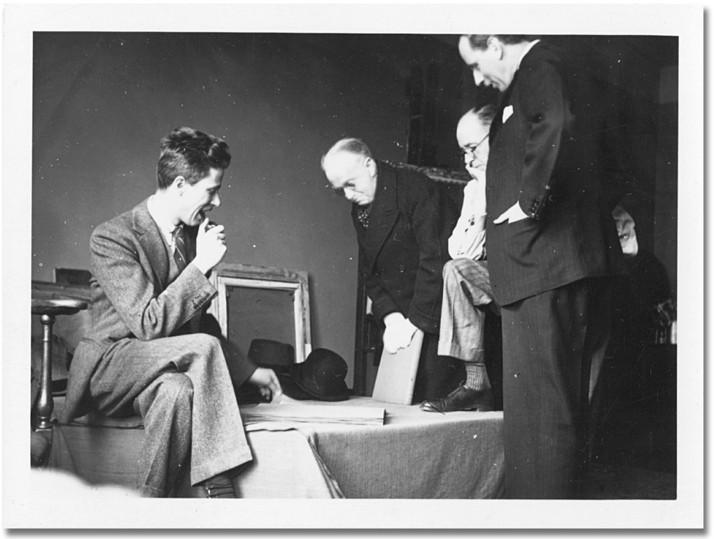 Photographie : Franklin Arbuckle, William Colgate, Archibald Barnes, et Allan Barr March [De gauche à droite], 1939