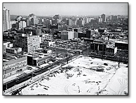 Photo: Queen’s Park Project, Site Preparation for Sod Turning Ceremony, January 7, 1965