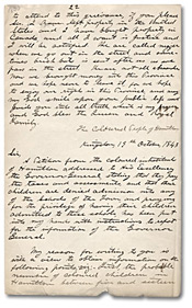 Letter dated October 19 from Rev. R. Murray to George S. Tiffany, Esquire, page 22