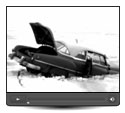 Watch - Ice Fisherman Narrowly Avert Disaster as Crack Opens in Ice Video, 1955