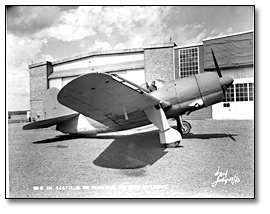 Photo: The first Curtiss SBW-1 aircraft from the Fort William plant, Canadian Car and Foundry Co., July 29, 1943