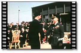 Air Marshall William Avery (Billy) Bishop (World War One Flying Ace) presents pilots with wings, May 14, 1943 - Video Clip