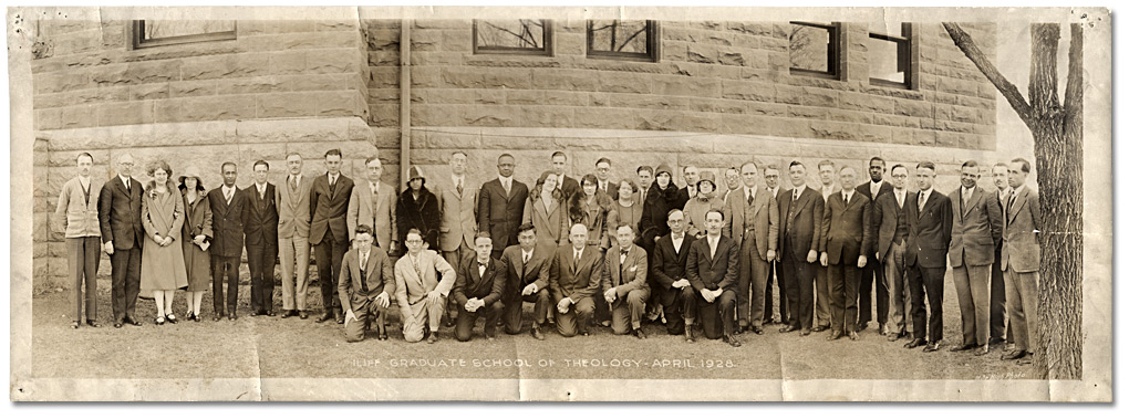 Photo: Daniel Hill Jr. with ILIFF Graduate School of Theology classmates, April 1928