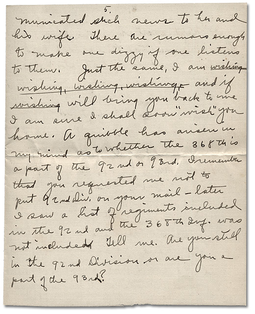 Letter from May Edwards Hill to Daniel G. Hill II, January 5, 1919, Page 5