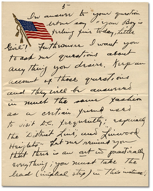 Lettre de Daniel Hill  jr. à May Edwards Hill, le 1 août, 1918, Page 5