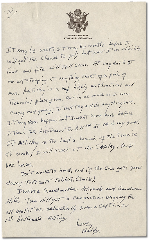 Letter from Daniel G. Hill to mother, May 9, 1943, Page 3