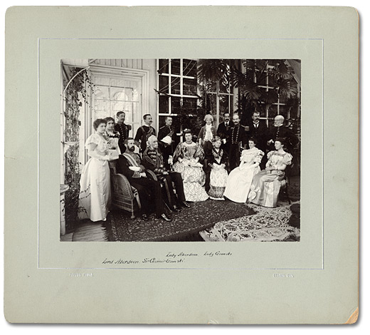Photo: Sir Casimir and Lady Gzowski with Lord and Lady Aberdeen and Group by Topley, 1897