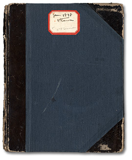 Couvetrue : Journal de Beatrice Edgar's, janvier 1898 Ottawa, deuxième session