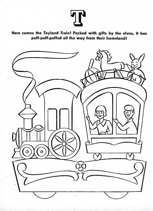 The Archives of Ontario Remembers an Eaton's Christmas: An Eaton's Santa Claus Parade Colouring Book with Punkinhead's North Pole Race (1960) - Page 24