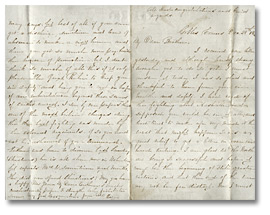 Letter, Roseltha Wolverton Goble to brother Alonzo Wolverton, December 28, 1865 - Pages 1 and 4