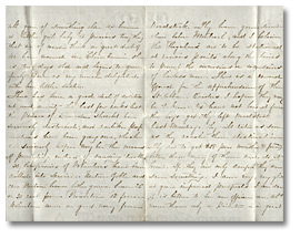 Letter, Roseltha Wolverton Goble to brother Alonzo Wolverton, December 28, 1865 - Pages 2 and 3