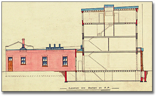 Dessin : No. 75 Bay Street, Proposed alterations for Mr. Charles Walker, 22 février 1897