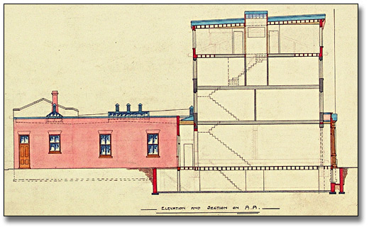 Drawing: No. 75 Bay Street, Proposed alterations for Mr. Charles Walker, February 22, 1897