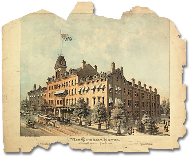 Lithograph: The Queens Hotel, Toronto