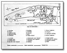 Photo: Plan of Sainte-Marie-among-the-Hurons, 1964