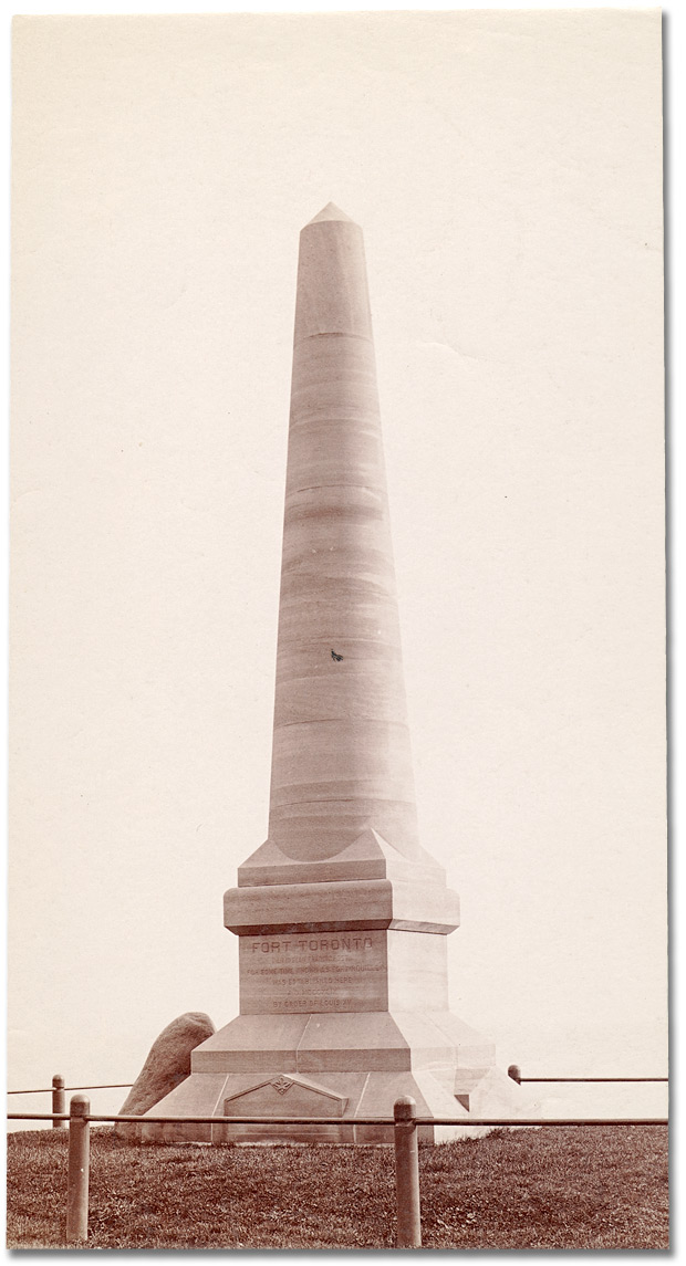 Photo: Fort Toronto (Rouillé) Monument, [ca. 1890]