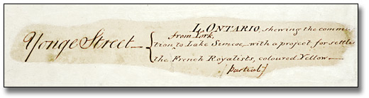 L’inscription reproduite ici apparaît au verso de la carte