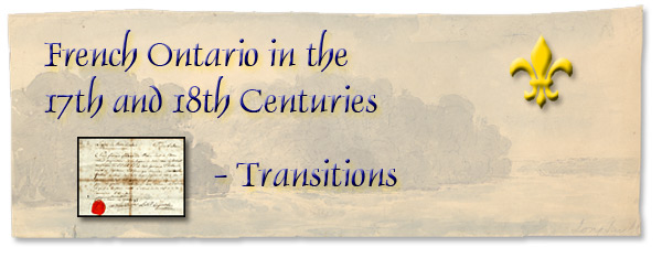 French Ontario in the 17th and 18th Centuries: Transitions - Page Banner