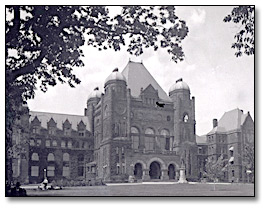 Photo: Queen's Park, the provincial Legislature, Toronto, July, 1924