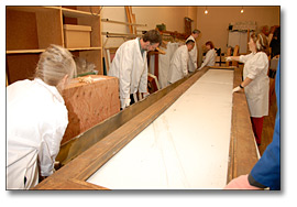 Photo: Conservators Moving Panorama