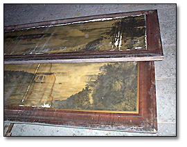 Photo: Illustration of the bulk of the heavy wooden frames and hints at the condition of the photos