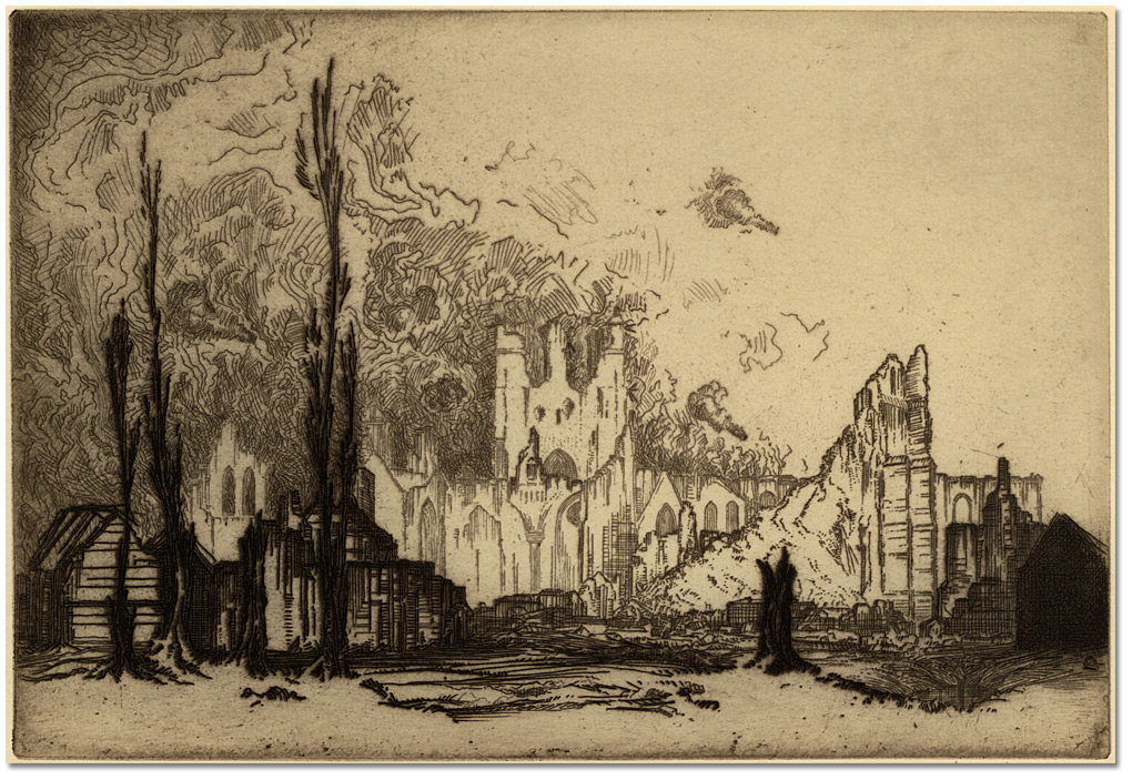 Épreuve : Les ruines d'Ypres, [vers 1915] 