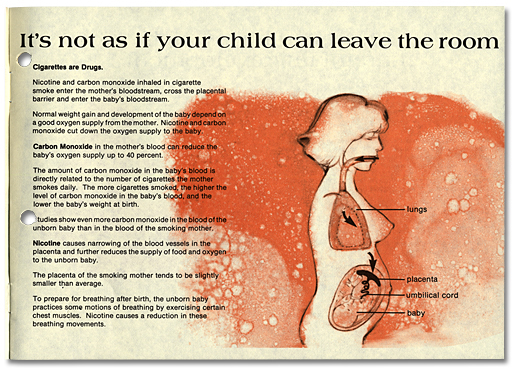 Image of 1983 pamphlet, Should You Smoke During Pregnancy?