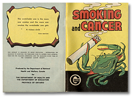 Smoking and Cancer pamphlet, cover, 1963