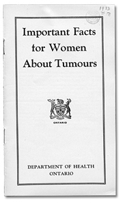 Pamphlet: The Prevention of Cancer