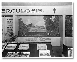 Photographie : Élément d'exposition sur la tuberculose, Exposition nationale canadienne, 1928