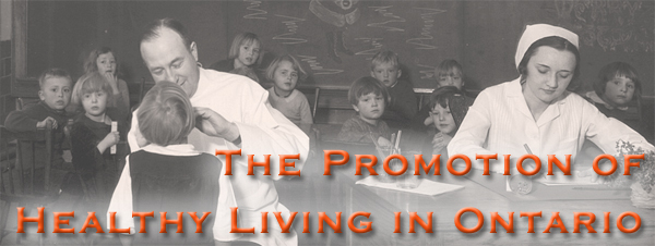 The promotion of healthy living in Ontario - Page Banner