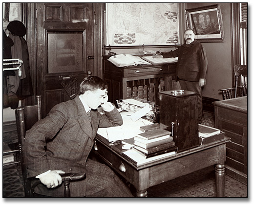 Photo: Assistant Physician’s Office, Brockville Asylum for the Insane, [ca. 1903-1906]