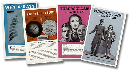 Tuberculosis pamphlets published by the Canadian Tuberculosis Association, [ca. 1940-1944]