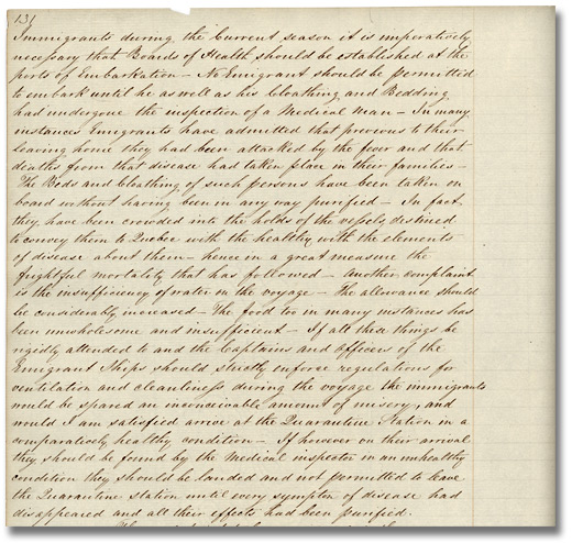 Livre de copies de lettres de A.B. Hawke, le 12 août 1847