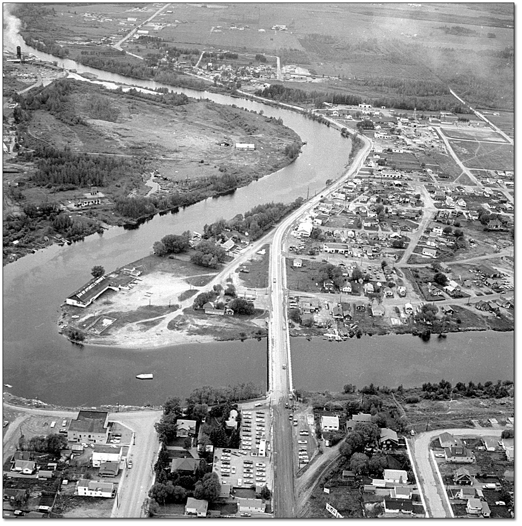 Photographie : Rivière Mattagami, à l’ouest de Timmins, vue sur l’ouest à partir de l’est, juin 1968