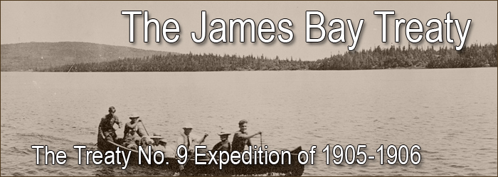 James Bay Treay Turns 100: The Treaty No. 9 Expedition of 1905-1906 - Page Banner