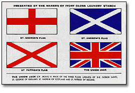 Picture of Union Jack broken into symbolic components