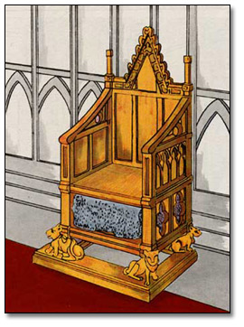 trône du couronnement