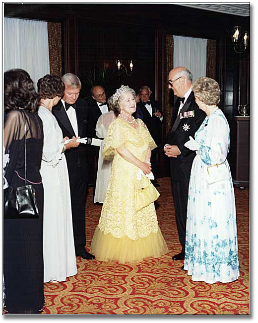 Her Majesty, the Queen Mother on a visit to Toronto, 1981
