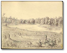 Sketch of Otonabee River at Peterborough