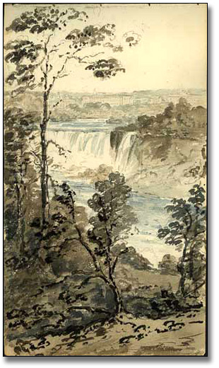 American Fall, Niagara, [vers 1854]